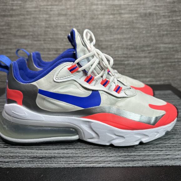 Nike Air Max 270 React CW3094-100 White Running Shoes Sneakers - Womens Size 10 - Picture 6 of 15
